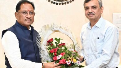 रायपुर : मुख्यमंत्री साय से भारत सरकार में भूमि संसाधन सचिव ने की सौजन्य भेंट
