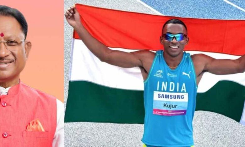 CG- छत्तीसगढ़ के अनिमेष कुजूर ने रचा इतिहास, 100 मीटर दौड़ में बनाया नया राष्ट्रीय रिकॉर्ड, मुख्यमंत्री विष्णुदेव साय ने दी बधाई…. CG- छत्तीसगढ़ के अनिमेष कुजूर ने रचा इतिहास, 100 मीटर दौड़ में बनाया नया राष्ट्रीय रिकॉर्ड, मुख्यमंत्री विष्णुदेव साय ने दी बधाई….