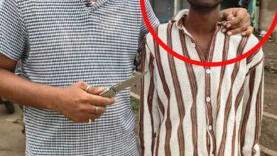 धारदार चाकू के साथ 01 आरोपी गिरफ्तार