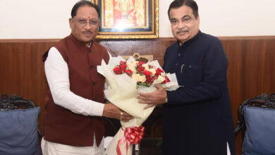 केंद्रीय मंत्री नितिन गडकरी से मिले मुख्यमंत्री विष्णुदेव साय….