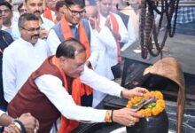 श्री श्री 108 श्री सत्यनारायण बाबा धाम कोसमनारा में पहुंचे मुख्यमंत्री श्री विष्णु देव साय, की प्रार्थना