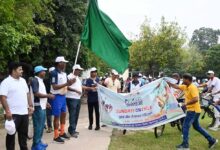 राष्ट्रीय खेल दिवस पर निकाली गई साइकल रैली