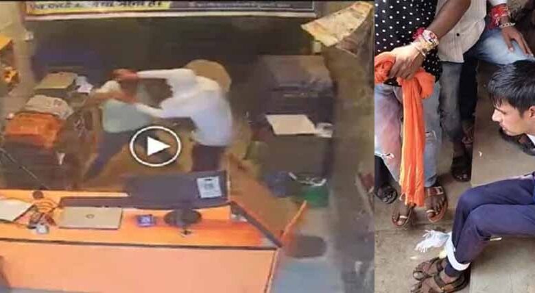 चॉइस सेंटर में लूट की कोशिश: स्टेनो ने नाबालिग की आंख में डाली मिर्च, CCTV फुटेज वायरल
