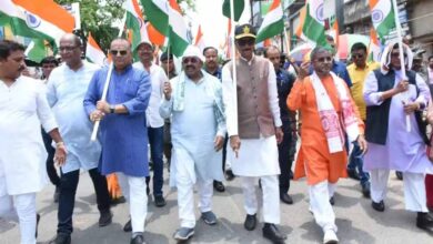 रांची में भाजपा की ‘तिरंगा यात्रा’, बाबूलाल मरांडी का राहुल गांधी पर तीखा हमला