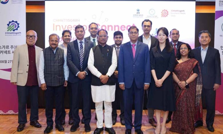 रायपुर : सियोल में मुख्यमंत्री विष्णु देव साय और ATCA प्रतिनिधिमंडल की महत्वपूर्ण भेंट, छत्तीसगढ़ में निवेश की संभावनाओं पर हुई चर्चा रायपुर : सियोल में मुख्यमंत्री विष्णु देव साय और ATCA प्रतिनिधिमंडल की महत्वपूर्ण भेंट, छत्तीसगढ़ में निवेश की संभावनाओं पर हुई चर्चा