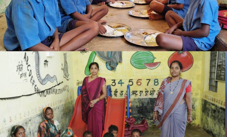 धुएं से मुक्ति और आहार से बच्चो को मिल रही शक्ति…. धुएं से मुक्ति और आहार से बच्चो को मिल रही शक्ति….