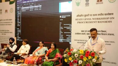 भारत सरकार द्वारा अधिप्राप्ति सुधारों पर राज्य स्तरीय कार्यशाला सम्पन्न,कस्टम मिलिंग में नवाचार, राईस मिलों के भौतिक सत्यापन, फूड प्रोक्योरमेंट और स्टोरेज पोर्टल में खाद्यान्न का उपार्जन-वितरण के संबंध में दी गई जानकारी