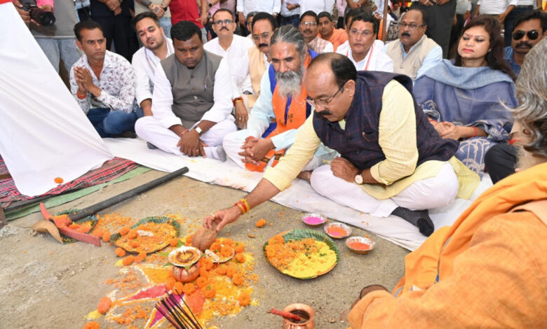 उप मुख्यमंत्री अरुण साव ने किया नालंदा परिसर का भूमिपूजन….