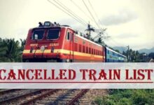 रेलवे ने छत्तीसगढ़ से होकर गुजरने वाली 30 से ज्यादा ट्रेनों को किया कैंसिल,   31 अगस्त से 15 सितंबर तक नहीं चलेंगी