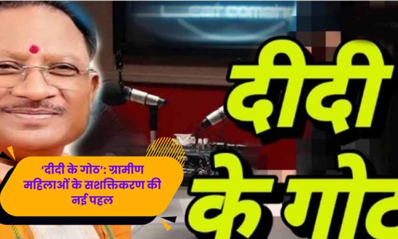 एमसीबी की पहल: ‘दीदी के गोठ’ से घर-घर पहुँचीं प्रेरक कहानियाँ, महिलाओं में बढ़ा आत्मविश्वास एमसीबी की पहल: ‘दीदी के गोठ’ से घर-घर पहुँचीं प्रेरक कहानियाँ, महिलाओं में बढ़ा आत्मविश्वास