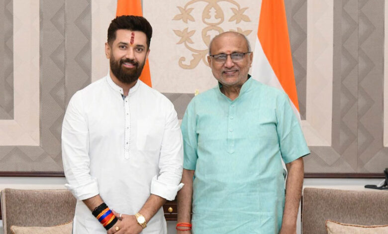 चिराग पासवान ने नव-निर्वाचित उपराष्ट्रपति को दी शुभकामनाएं