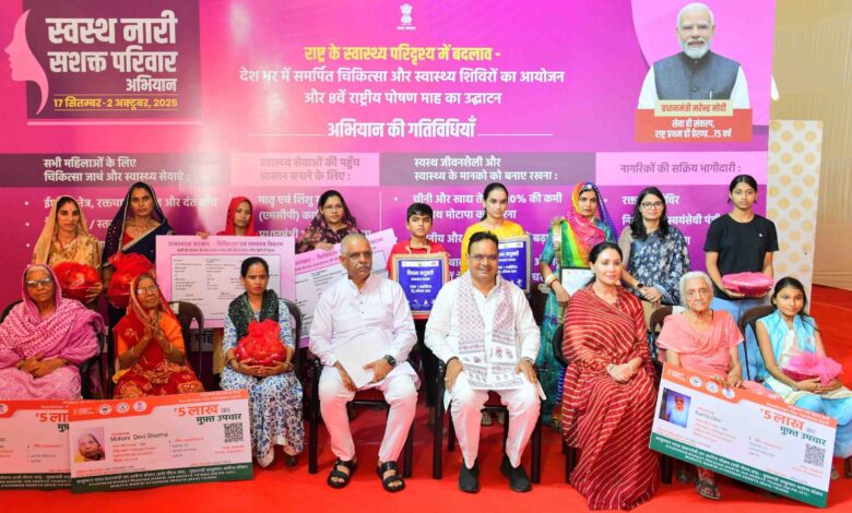 ‘स्वस्थ नारी-सशक्त परिवार’ अभियान— राजस्थान रच रहा कीर्तिमान, स्वास्थ्य शिविरों में 6 दिन में 37 लाख से अधिक लोगों को मिला निःशुल्क सेवाओं का लाभ