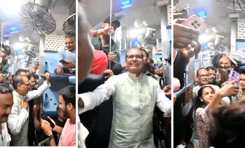 केंद्रीय मंत्री शिवराज ने किया ट्रेन में सफर, यात्री बोले— ‘मामा, मामा…’