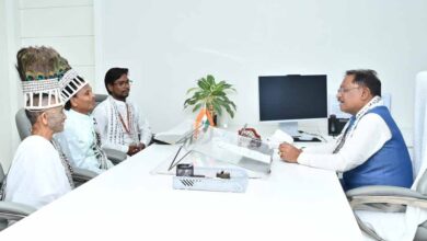 मुख्यमंत्री साय से अखिल भारतीय रामनामी महासभा के प्रतिनिधियों ने की सौजन्य भेंट मुख्यमंत्री साय से अखिल भारतीय रामनामी महासभा के प्रतिनिधियों ने की सौजन्य भेंट