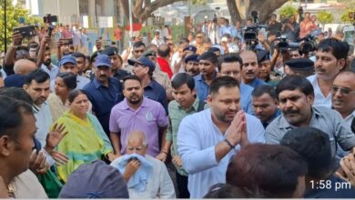 तेजस्वी यादव ने राघोपुर से भरा नामांकन तेजस्वी यादव ने राघोपुर से भरा नामांकन