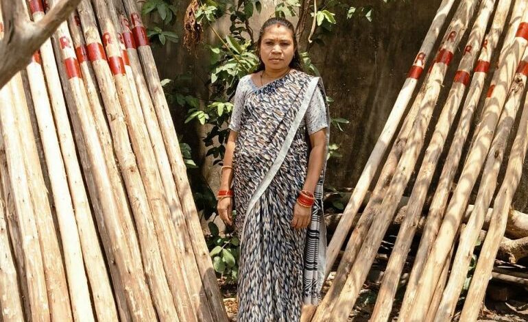 सेंट्रिंग प्लेट्स से मिला दी रश्मि के सपनों को सहारा…. सेंट्रिंग प्लेट्स से मिला दी रश्मि के सपनों को सहारा….