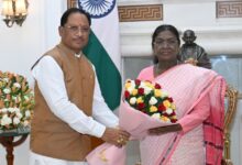 मुख्यमंत्री विष्णुदेव साय ने नई दिल्ली में राष्ट्रपति द्रौपदी मुर्मू से की सौजन्य भेंट….