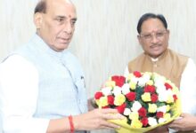 नौसेना के नए पोतों का नामकरण होगा छत्तीसगढ़ की नदियों के नाम पर, प्रदेश में सेना भर्ती रैली का प्रस्ताव, मुख्यमंत्री साय से मुलाकात के दौरान रक्षामंत्री ने जताई सहमति….