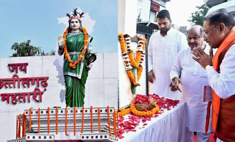 मुख्यमंत्री साय ने छत्तीसगढ़ महतारी को किया नमन, प्रदेश की समृद्धि और सुख-शांति की कामना की मुख्यमंत्री साय ने छत्तीसगढ़ महतारी को किया नमन, प्रदेश की समृद्धि और सुख-शांति की कामना की