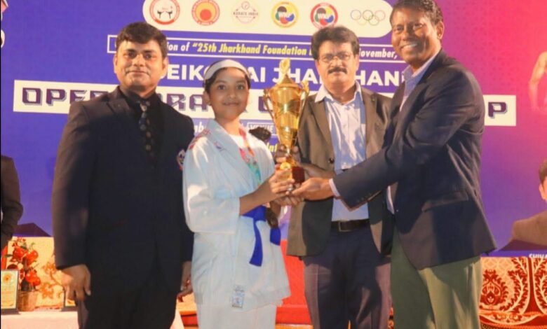 झारखंड ओपन कराटे चैंपियनशिप में मेजबान रांची की टीम का परचम