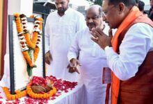 मुख्यमंत्री ने छत्तीसगढ़ महतारी की प्रतिमा पर माल्यार्पण कर उन्हें नमन किया