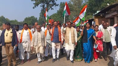 आत्मनिर्भर भारत, यूनिटी मार्च कार्यक्रम में 12 किमी0 की यात्रा।