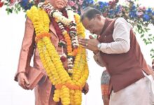 मुख्यमंत्री  विष्णुदेव साय ने संविधान दिवस के अवसर पर डॉ. भीमराव अंबेडकर की प्रतिमा पर माल्यार्पण कर किया नमन