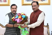 मुख्यमंत्री  विष्णु देव साय से बिहार के पथ निर्माण मंत्री  नितिन नवीन ने की सौजन्य मुलाकात