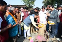 उप मुख्यमंत्री अरुण साव ने किया धान खरीदी का शुभारंभ… उप मुख्यमंत्री अरुण साव ने किया धान खरीदी का शुभारंभ…