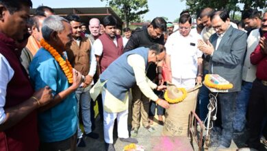 उप मुख्यमंत्री अरुण साव ने किया धान खरीदी का शुभारंभ…