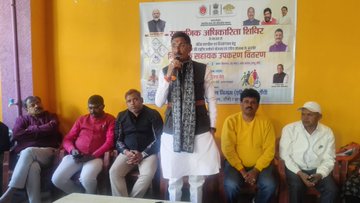 राष्ट्रीय वयोश्री योजना के तहत जरूरतमंदों को सहायता उपकरण का वितरण