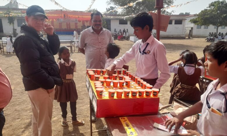 अर्जुनी सरस्वती शिशु मंदिर में भव्य गणित मेला का आयोजन