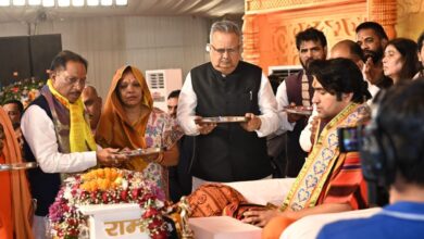 मुख्यमंत्री विष्णुदेव साय दिव्य श्री हनुमंत कथा समारोह में हुए शामिल