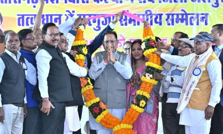 मुख्यमंत्री  साय शामिल हुए पेंशनर सम्मेलन में