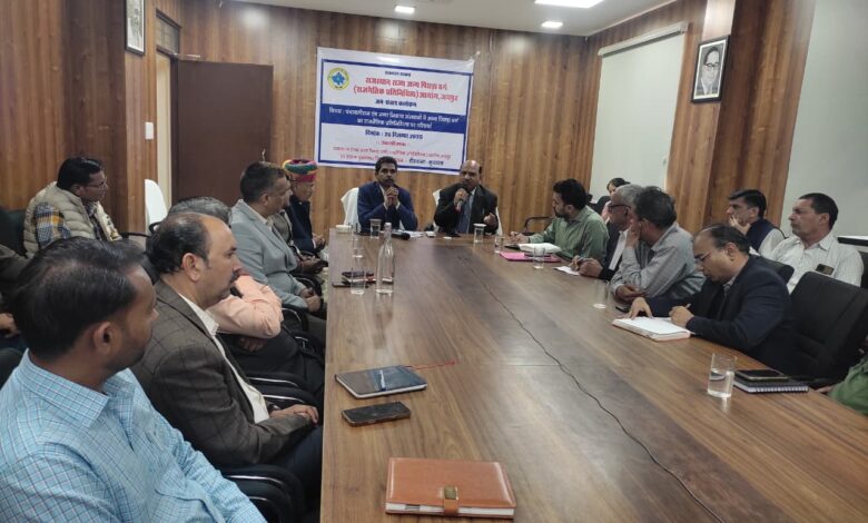 शहरी स्थानीय निकायों एवं पंचायत राज संस्थाओं में राजनीतिक आरक्षण को लेकर डीडवाना—कुचामन में राज्य ओबीसी आयोग के अध्यक्ष ने किया जनसंवाद