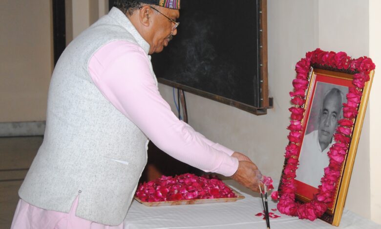 पूर्व विधान सभा अध्‍यक्ष स्वर्गीय समर्थ लाल मीणा को विधानसभा में पुष्पाजंलि